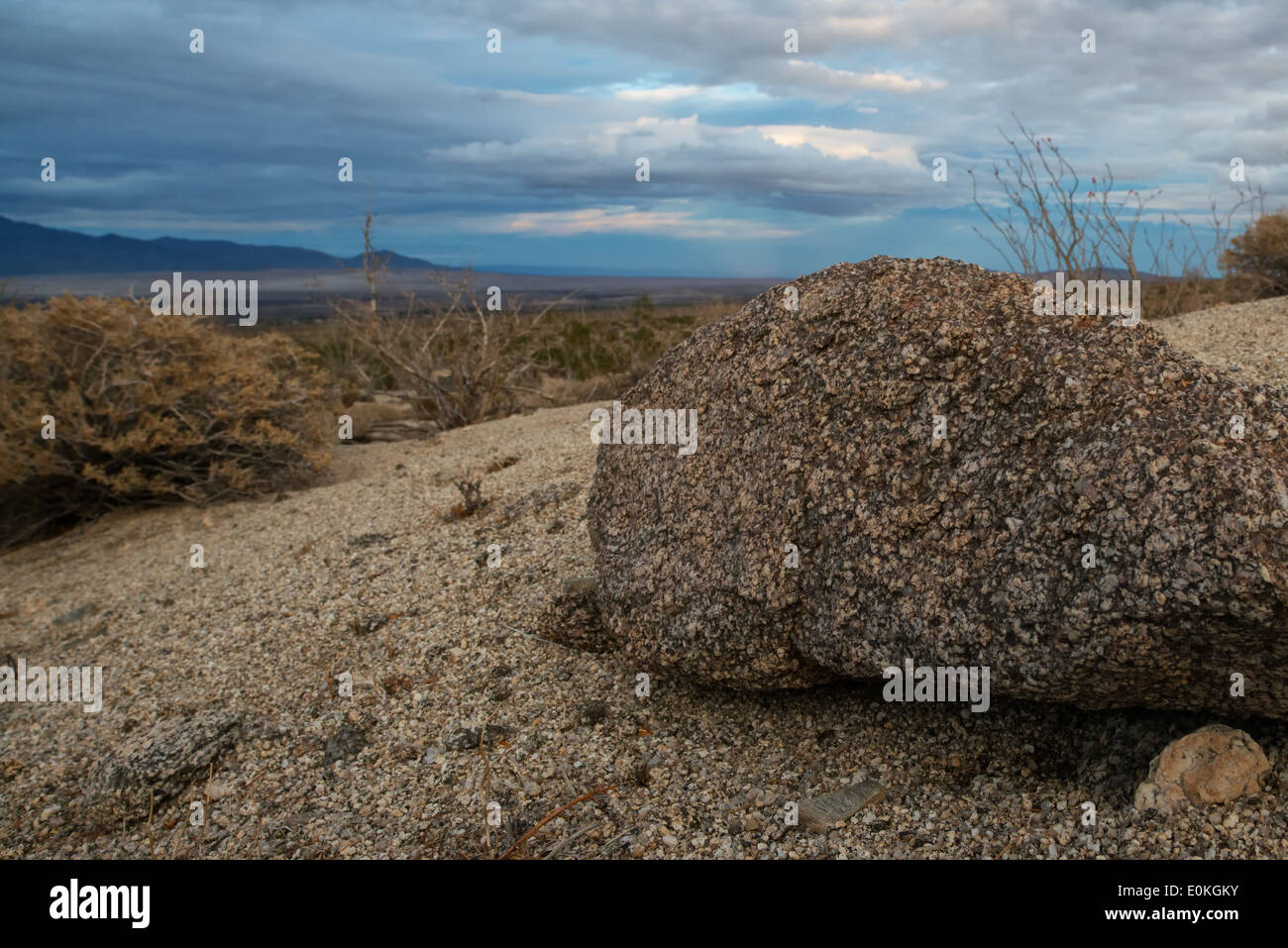Landschaft der Anza Borrego State Park, Kalifornien Stockfoto