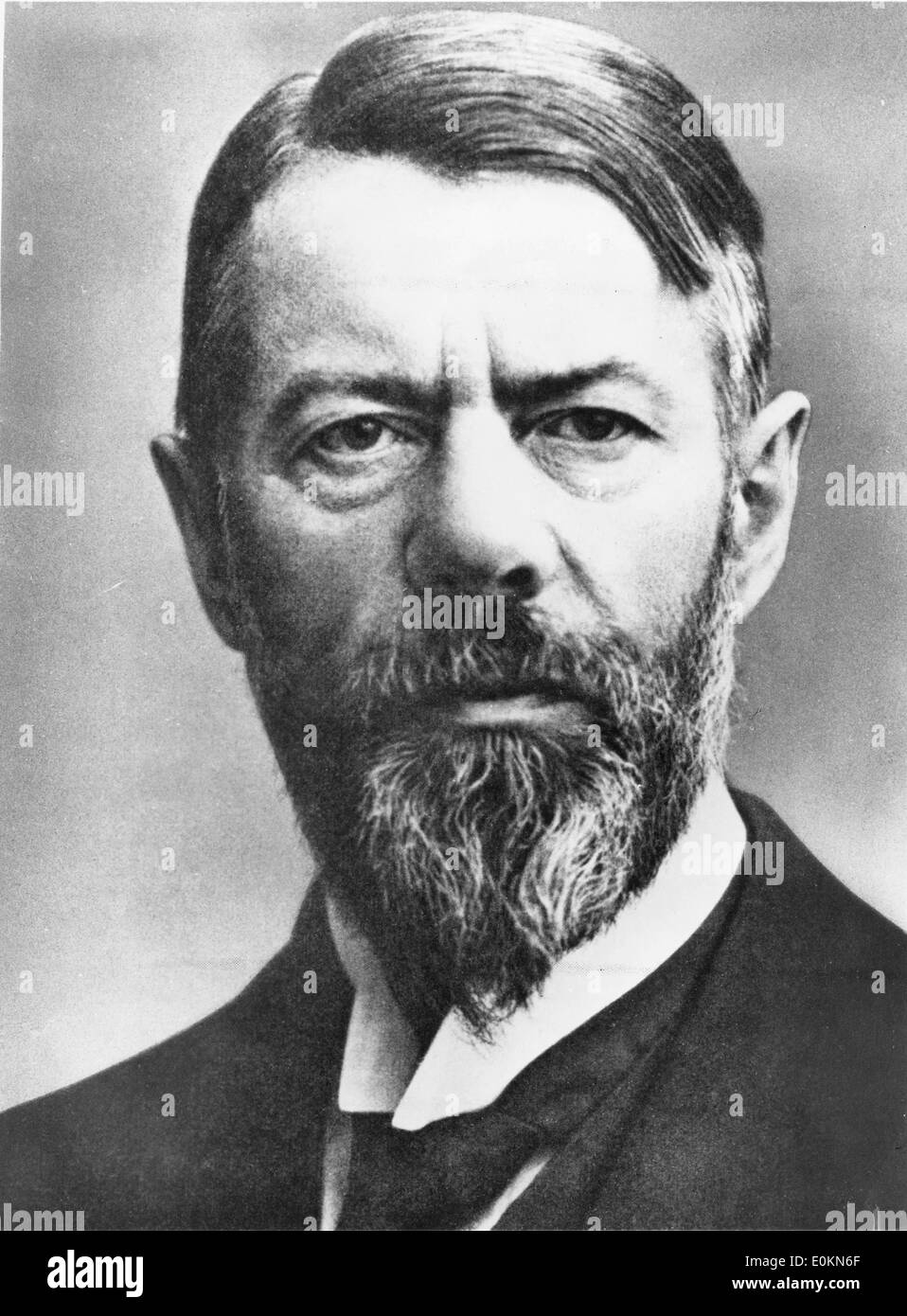 Porträt von Max Weber die berühmte deutsche Nationalökonom und Soziologe Stockfoto