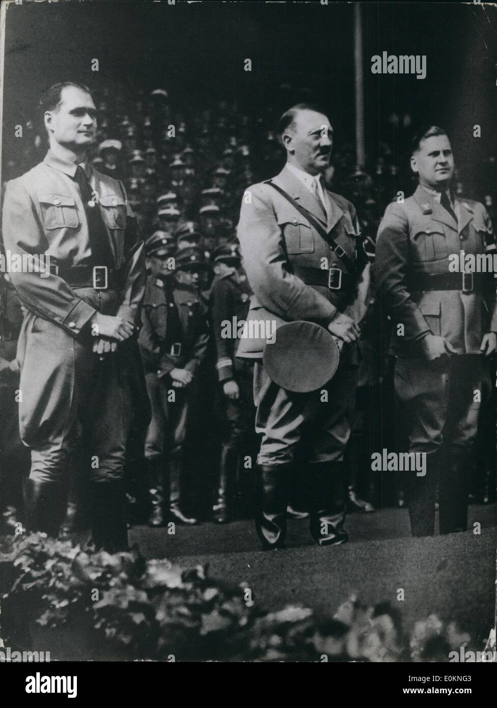 1. Januar 1930 - RUDOLF HESS und ADOLF HITLER (genaues Datum unbekannt) Stockfoto
