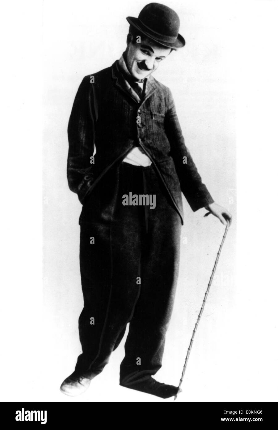 Porträt von Charlie Chaplin als tramp Stockfoto