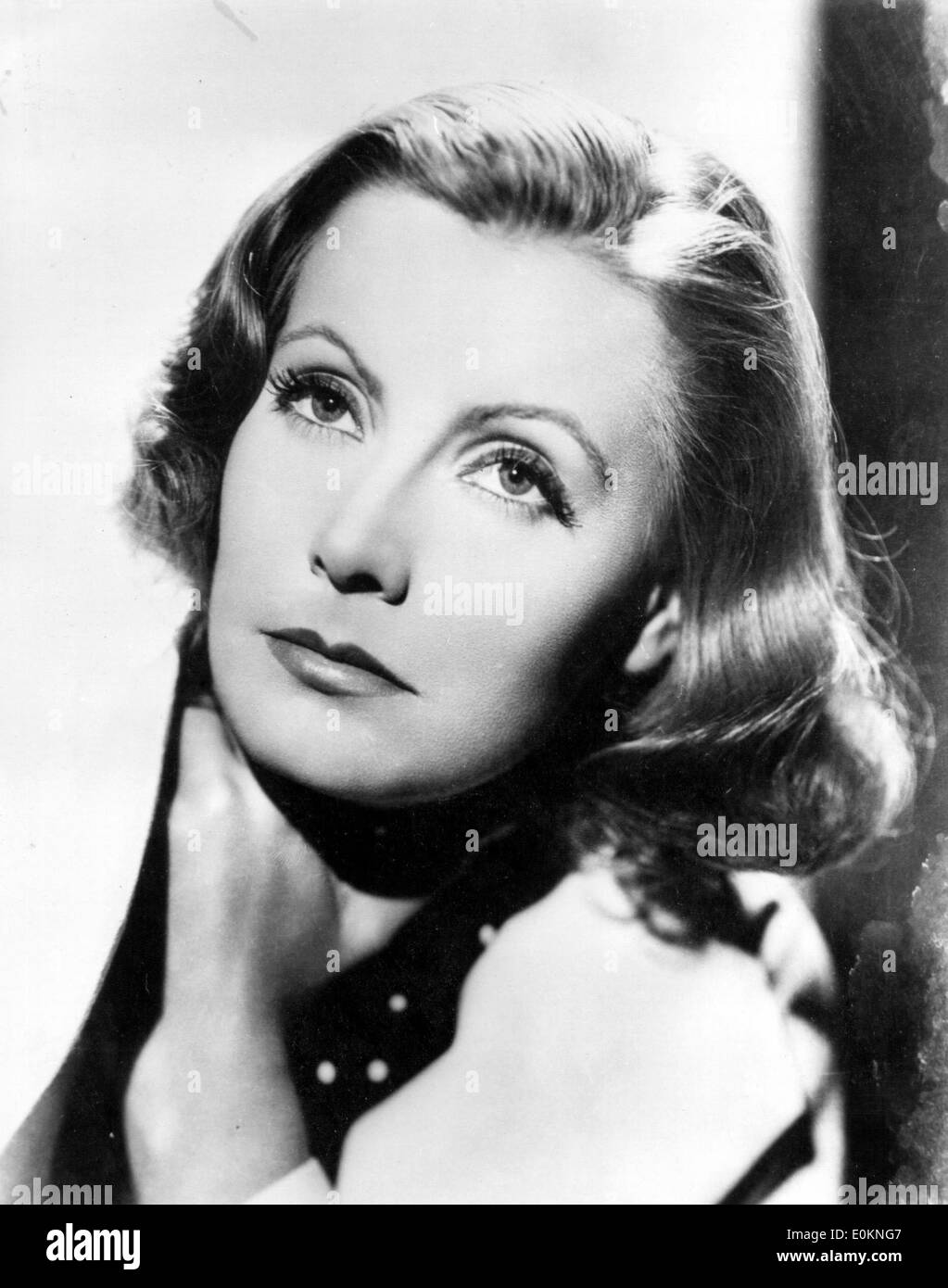 Porträt der Schauspielerin Greta Garbo in Paris, Frankreich Stockfoto