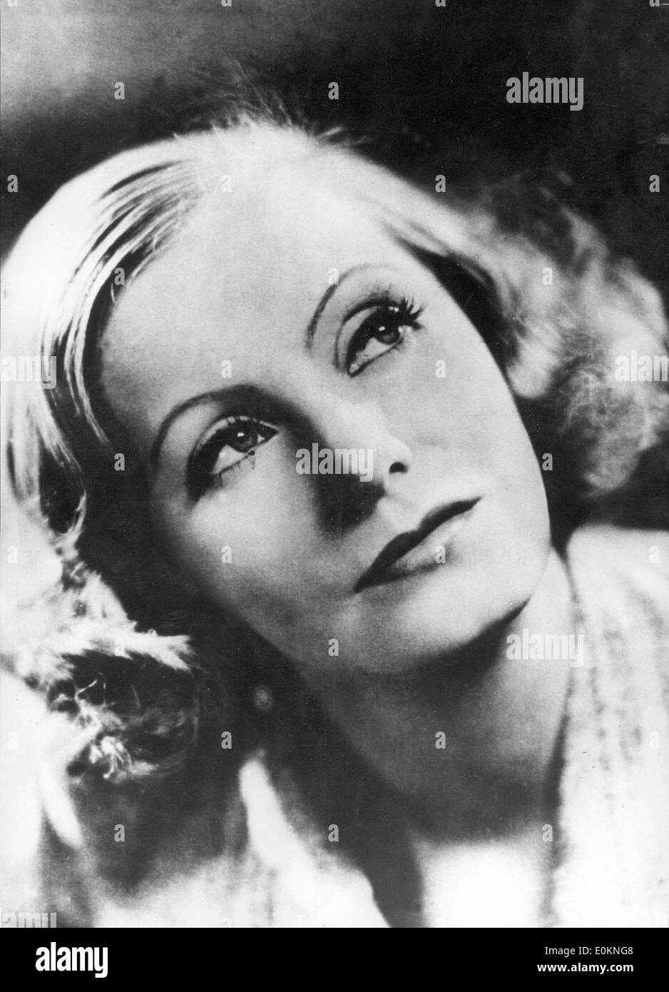 Porträt der schwedischen Schauspielerin Greta Garbo in Los Angeles, Kalifornien Stockfoto
