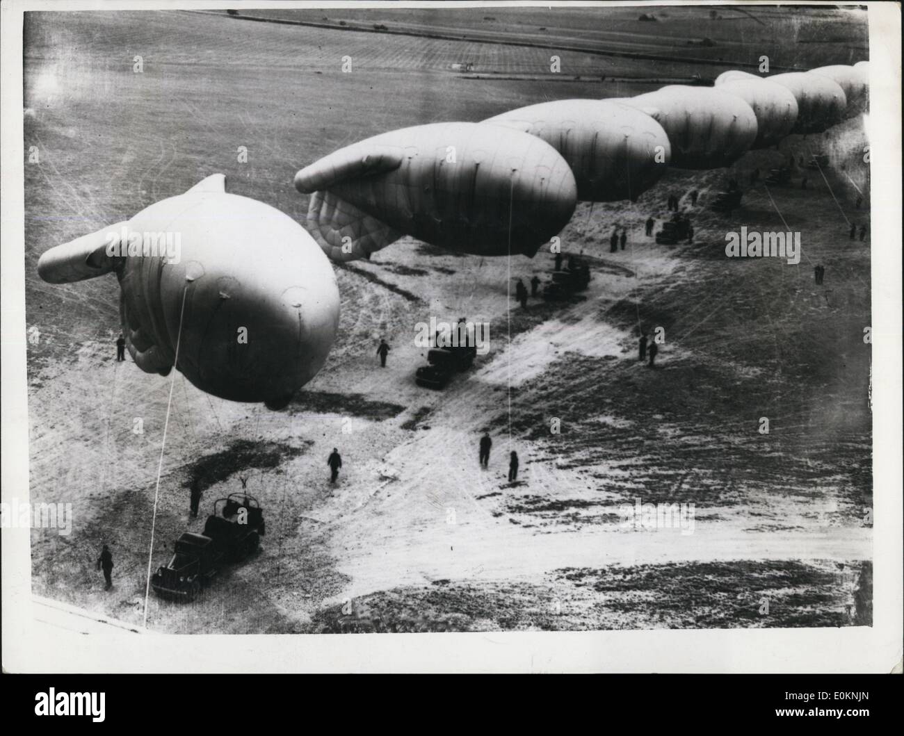 1. Januar 1940 - Fesselballons (genaues Datum unbekannt) Stockfoto