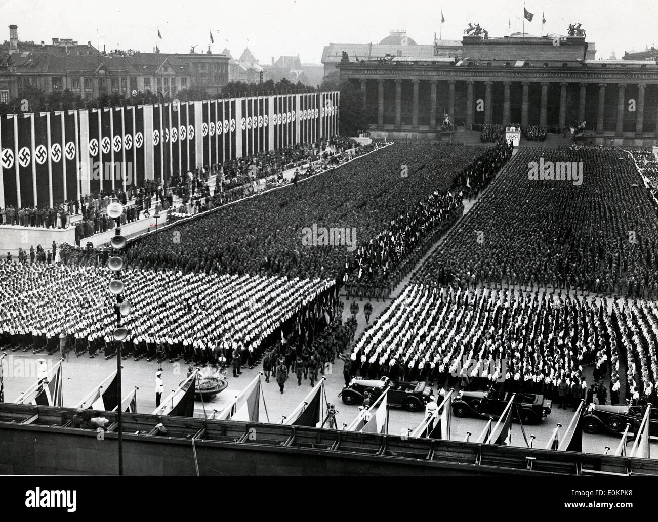 Der feierlichen Eröffnung der XI. Olympischen Sommerspiele in Berlin Stockfoto