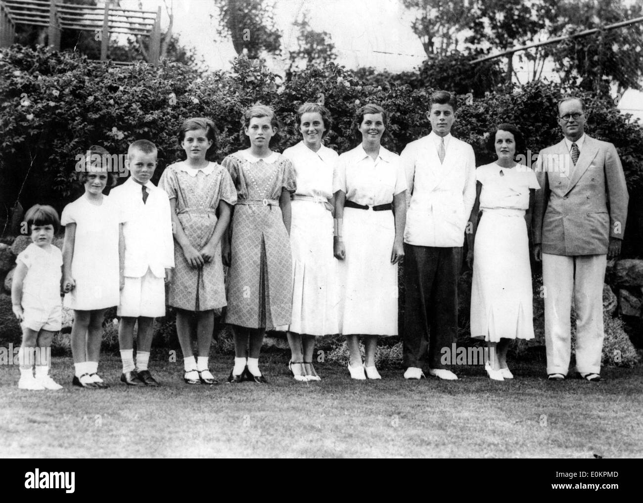 Die Kennedy-Familie in London, England Stockfoto