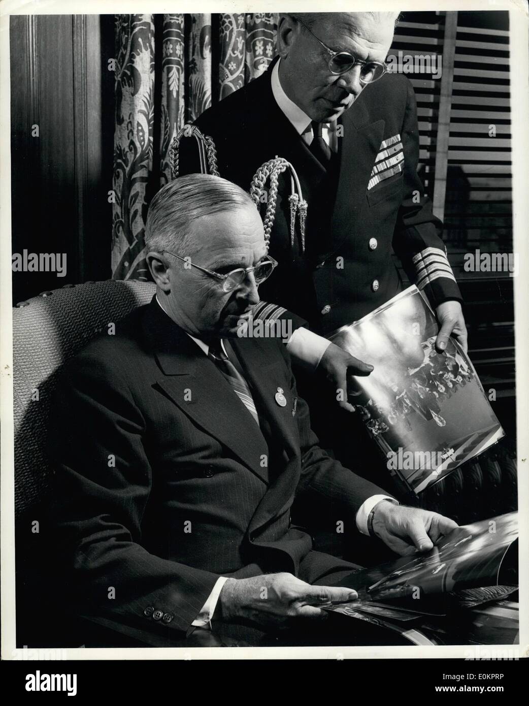 6. Juni 1945 - Präsident Truman in San Francisco April 25 durch während der Konferenz auf der UN-Charta. Ne Pi Stockfoto