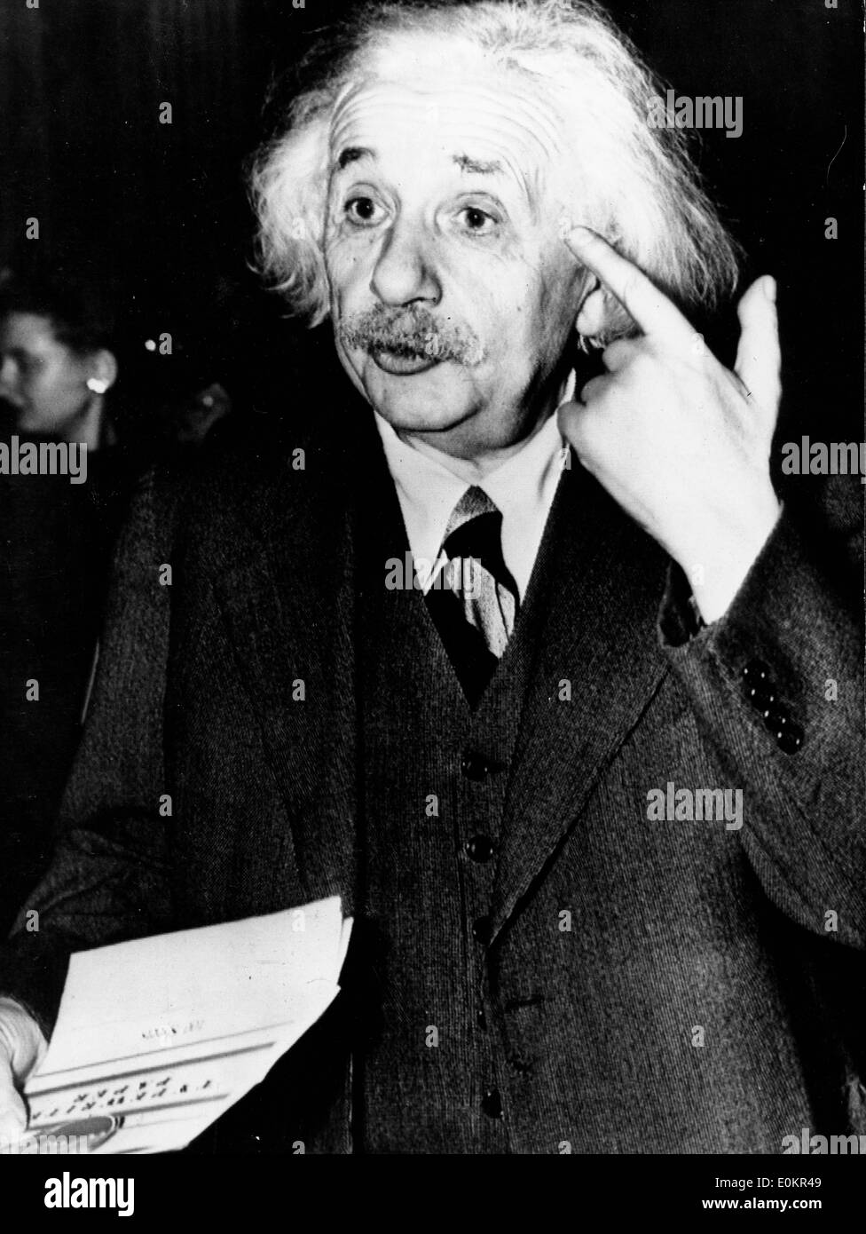 Porträt von Professor Albert Einstein Stockfoto