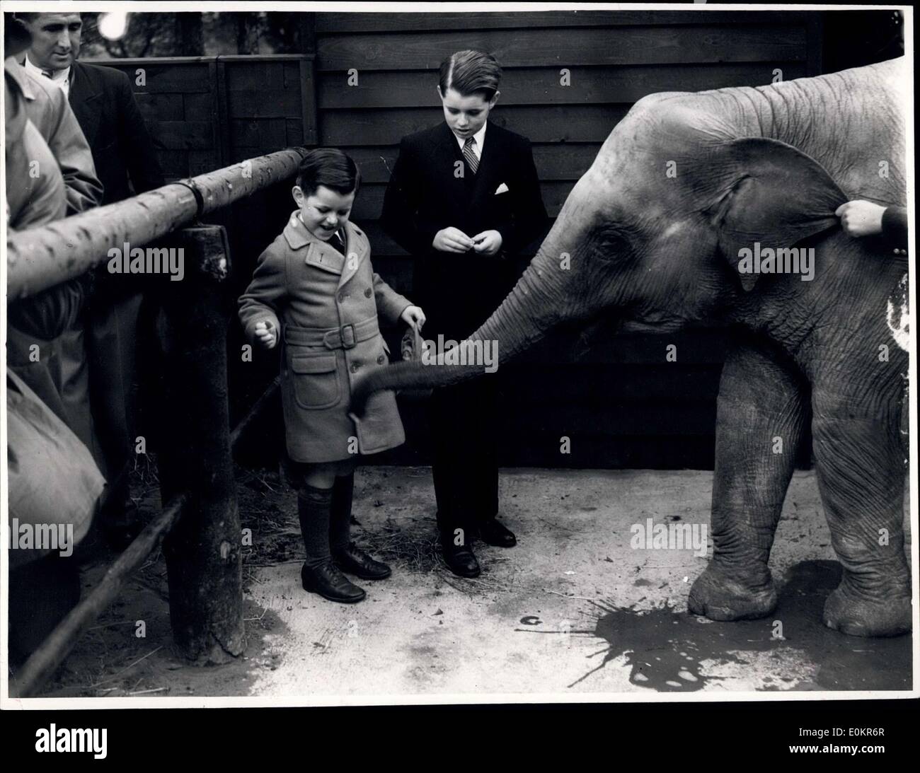 2. Juni 1938 - Öffnen des US-Botschafters Söhne Kinderzoo im Regents Park. Teddy Kennedy von 6 Jahren, die kleiner Junge & Bobby, giv Stockfoto