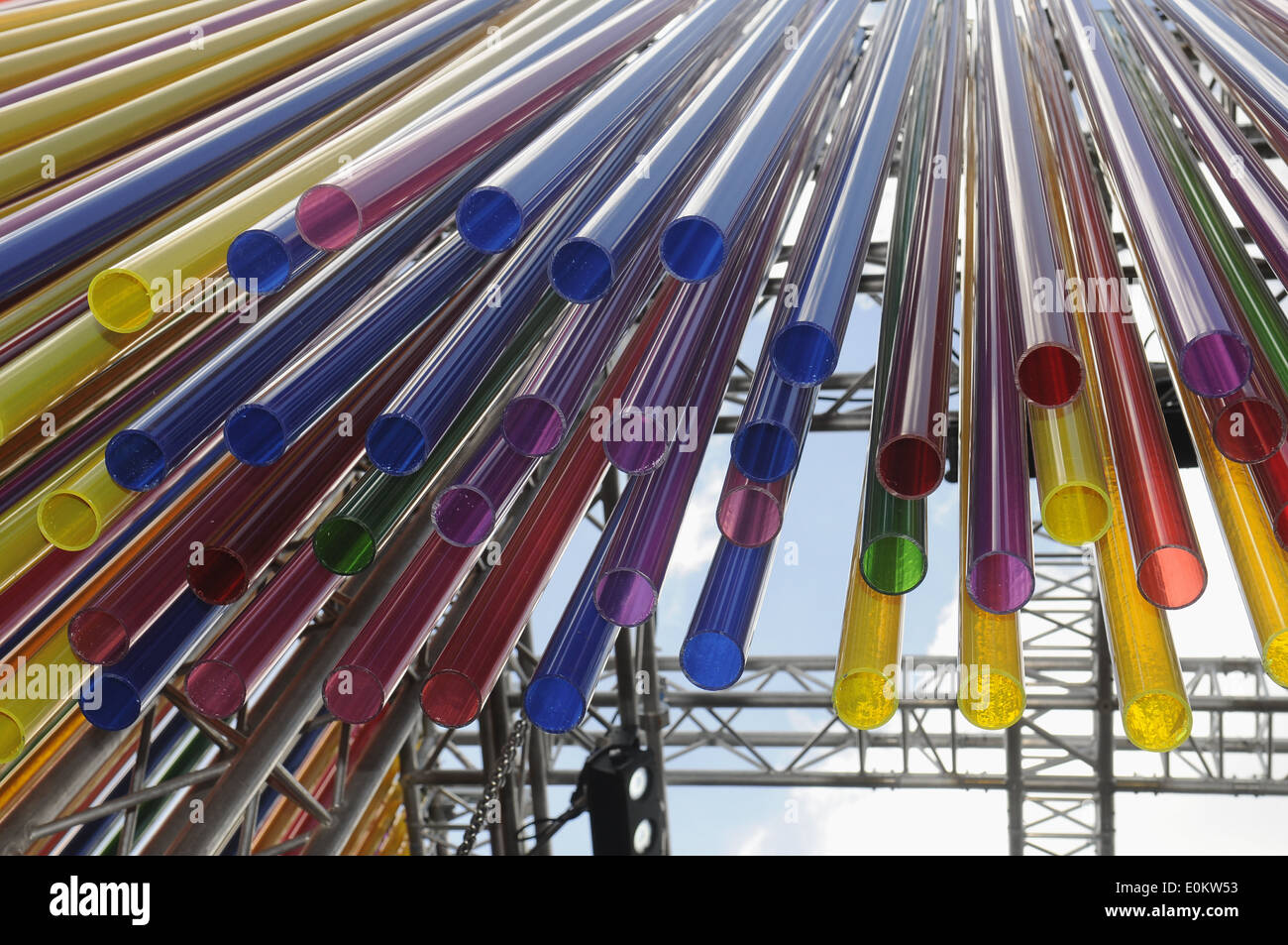 Instalation, Pavillon Camden erstellen Festival, Camden Town, London UK Stockfoto