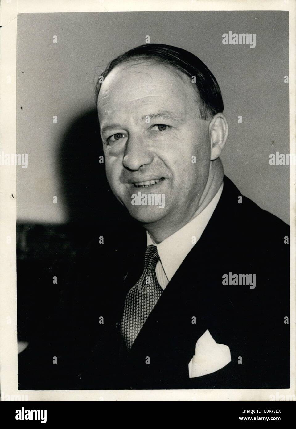 3. November 1951 - 3.11.51 der neue Kanzler des Finanzministeriums Ã ¢ Â'¬â €œ Mr R.A. Butler im Finanzministerium.  Foto zeigt: die Stockfoto