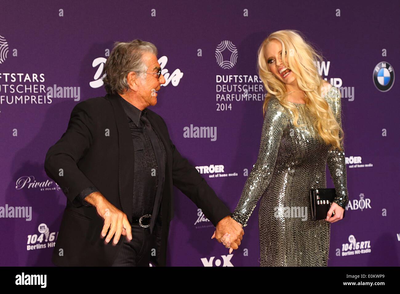 Berlin, Deutschland. 15. Mai 2014. Mode-Designer Roberto Cavalli und Mirja Du Mont kümmern sich um den deutschen Duft Awards 2014 in Berlin, Deutschland. Am 15. Mai 2014. / Allianz Credit Bild: Dpa picture-Alliance/Alamy Live News Stockfoto