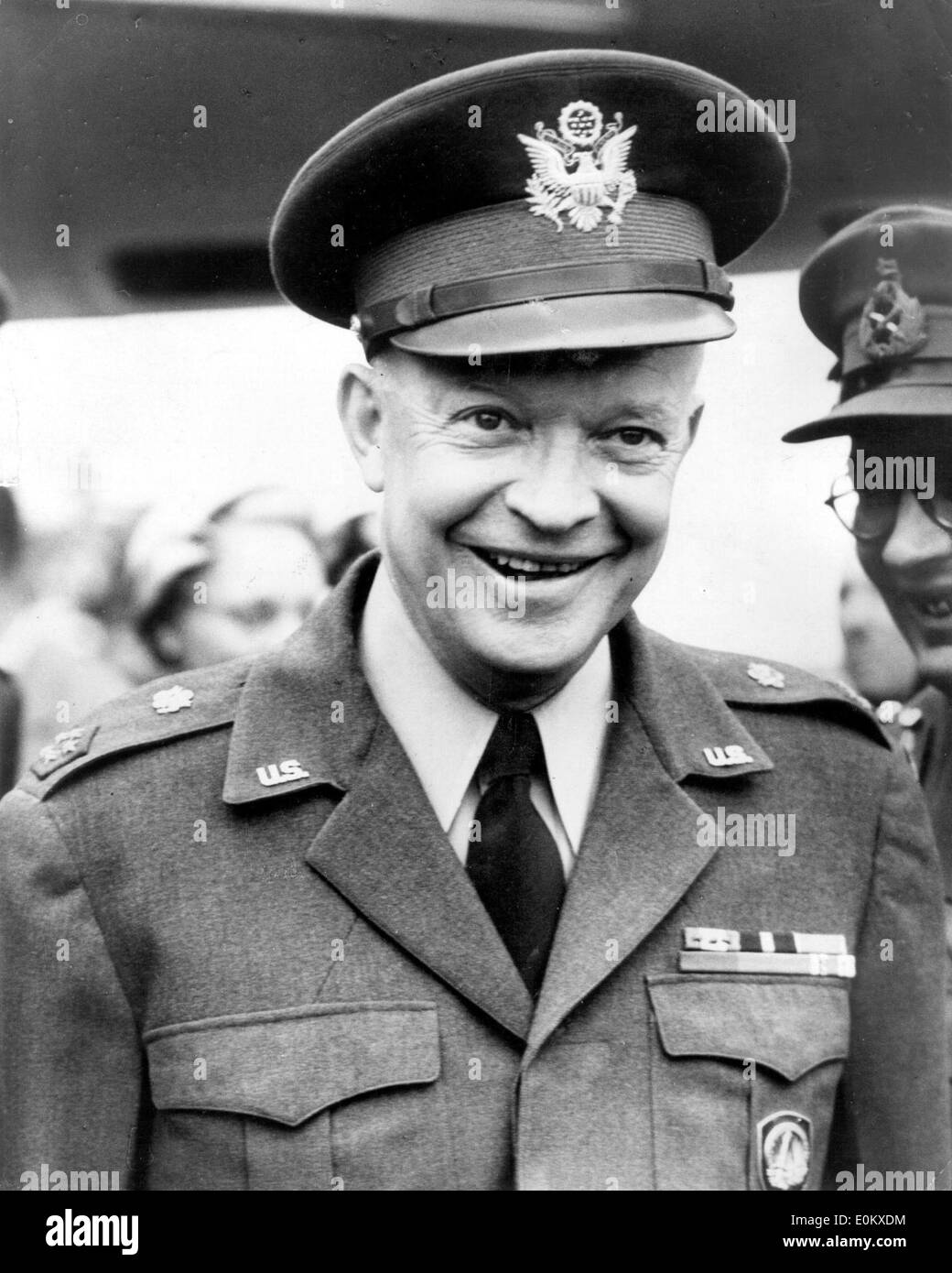 Präsident Dwight D. Eisenhower in uniform Stockfoto