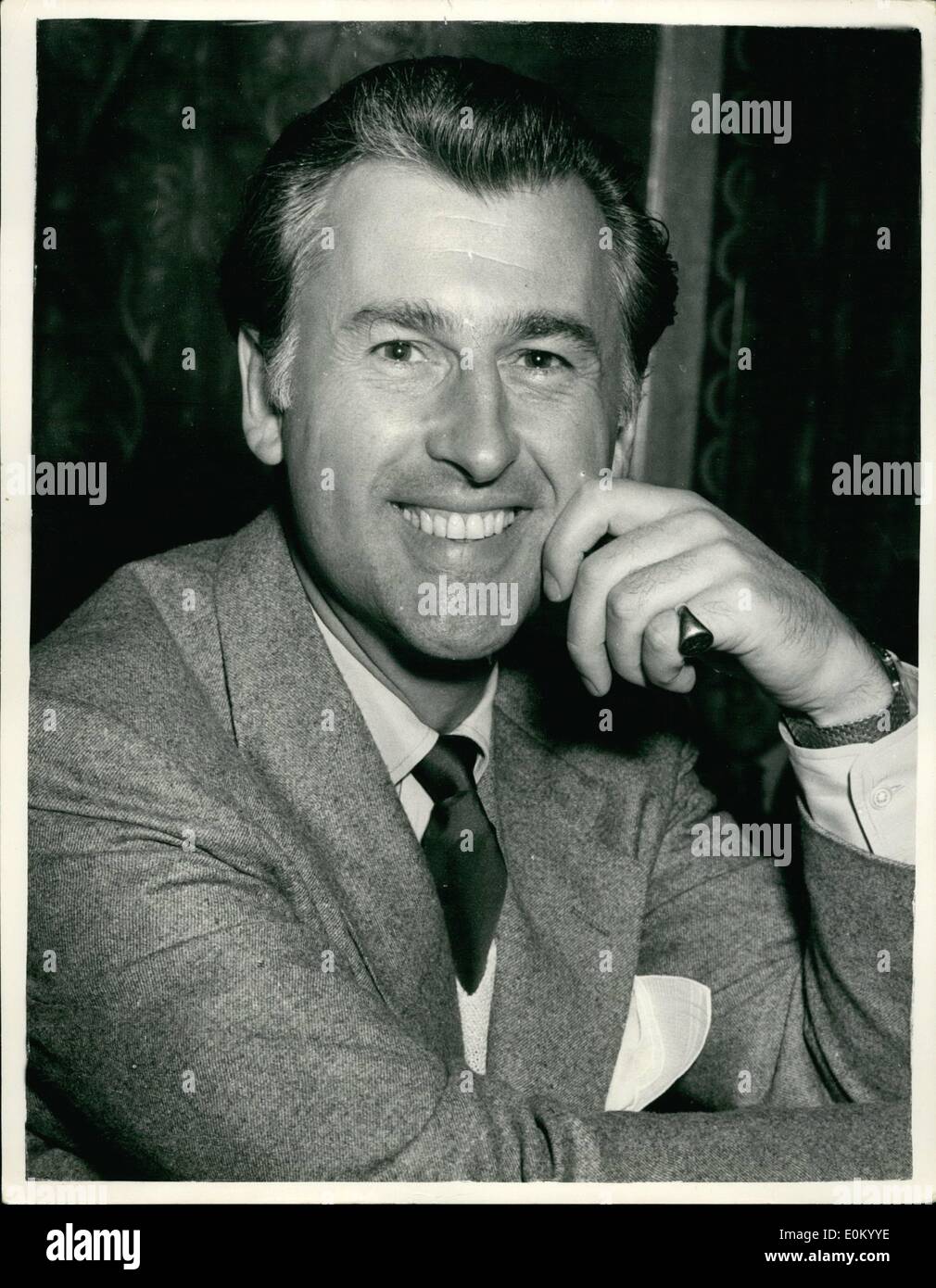 12. Dezember 1952 Stewart Granger in London unterwegs zum Wes Indies