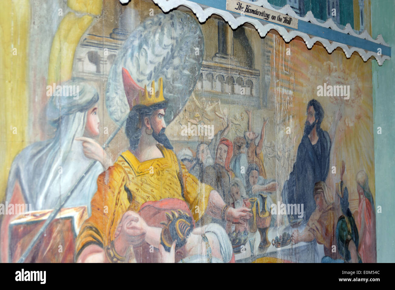 St. Benedikt, gemalt, katholische Kirche, Captain Cook, Big Island, Hawaii, USA Stockfoto