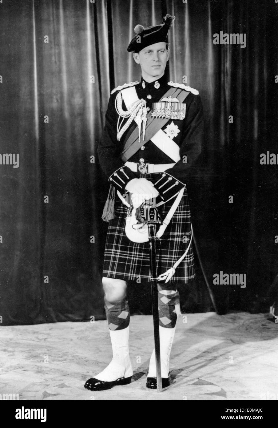 Prinz Philip als Oberst im Leiter Stockfoto