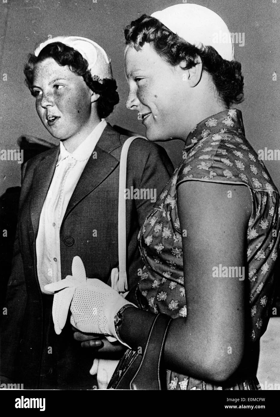 Prinzessinnen-Beatrix und Irene einsteigen in die Agamemnon Stockfoto