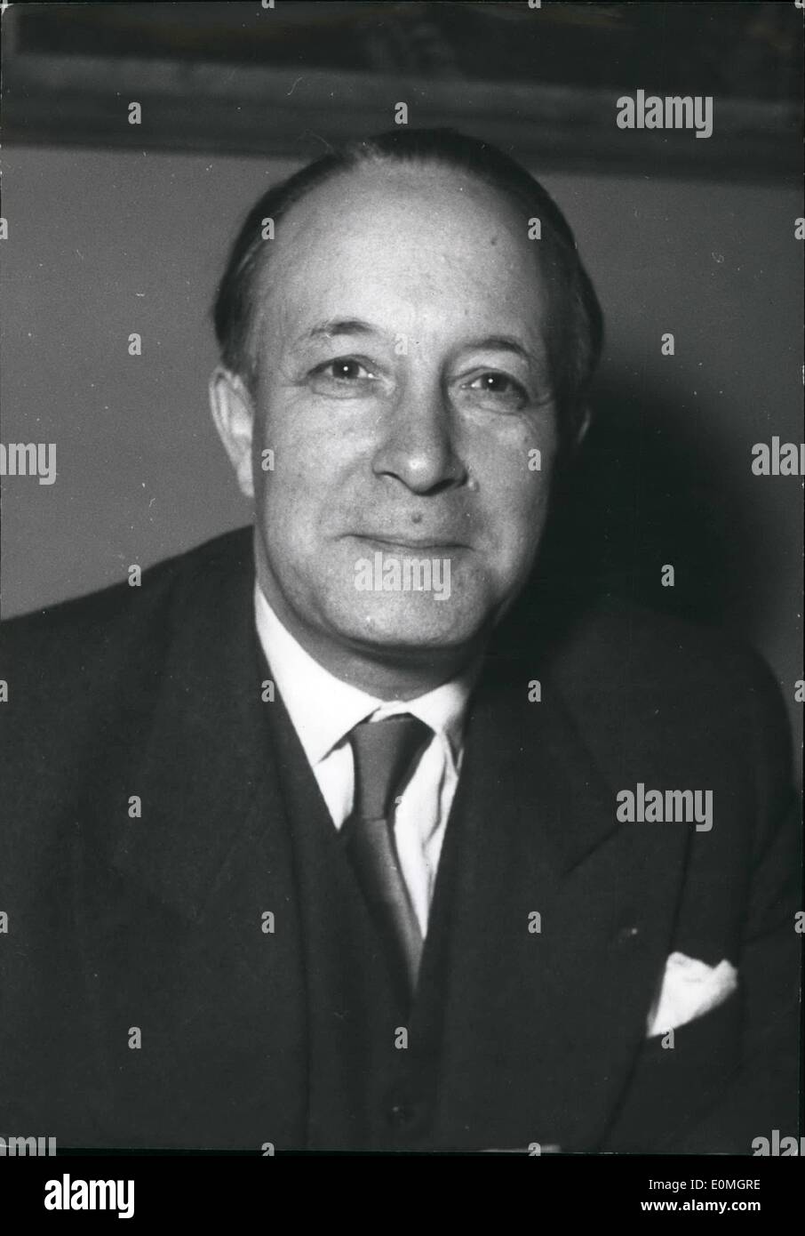 5. Mai 1955 fotografiert M. Francois Seydoux ernannten französische