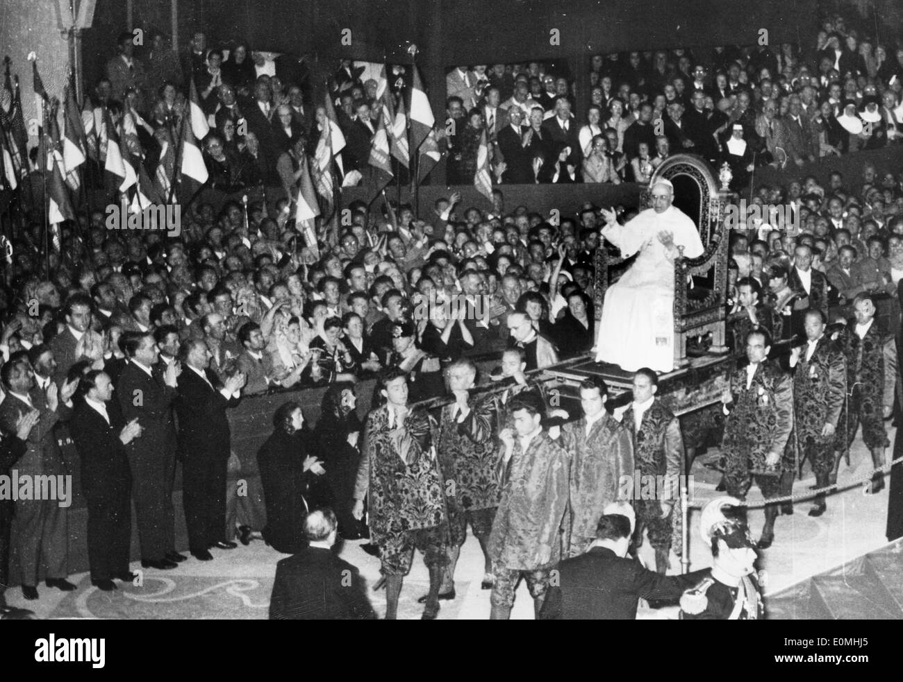 Papst Pius XII feiert Co-Operative Bauernverband Stockfoto