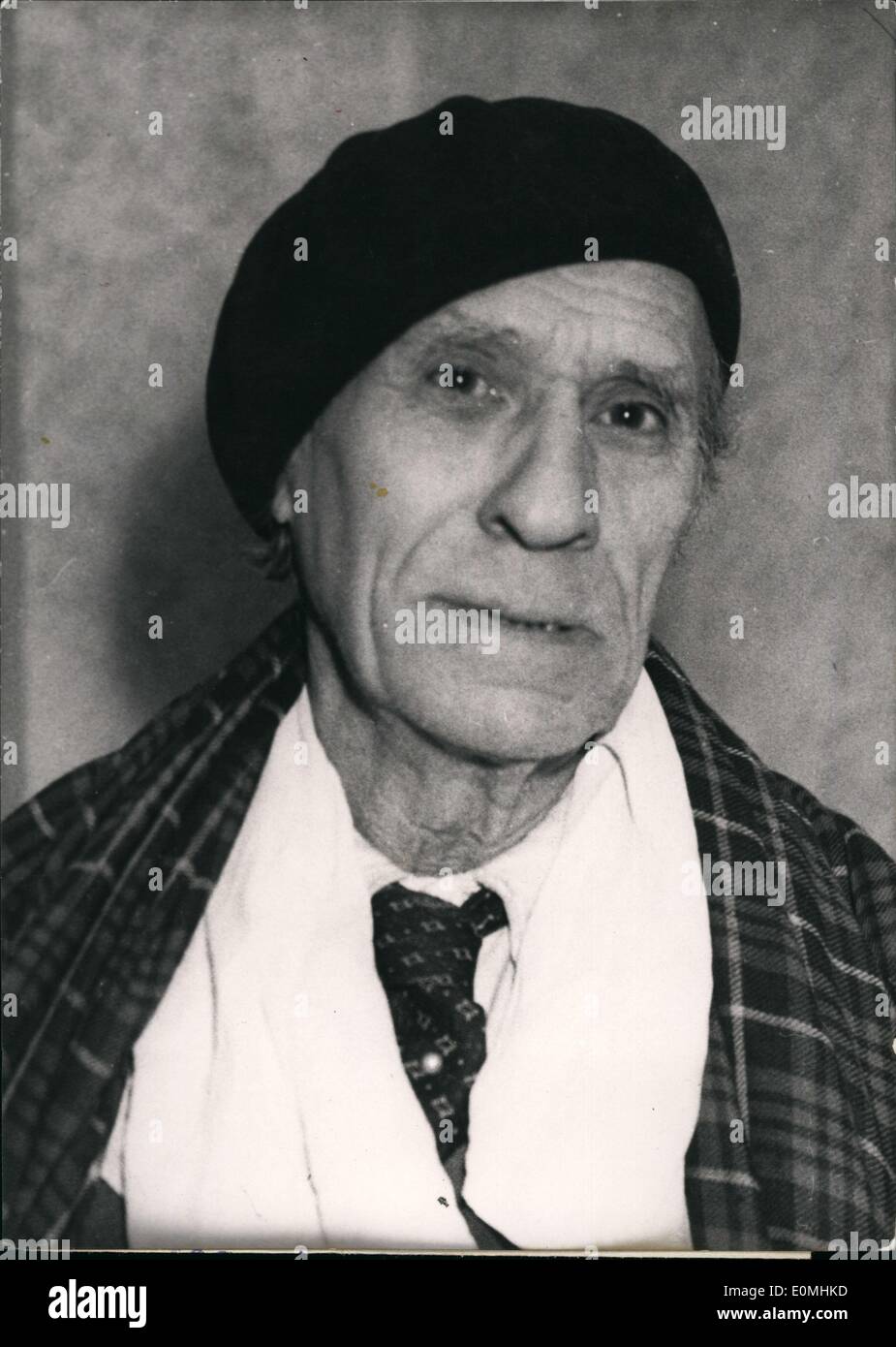 27. Mai 1955 - Herr Paul Claudel Fort, französischer Dichter Stockfoto