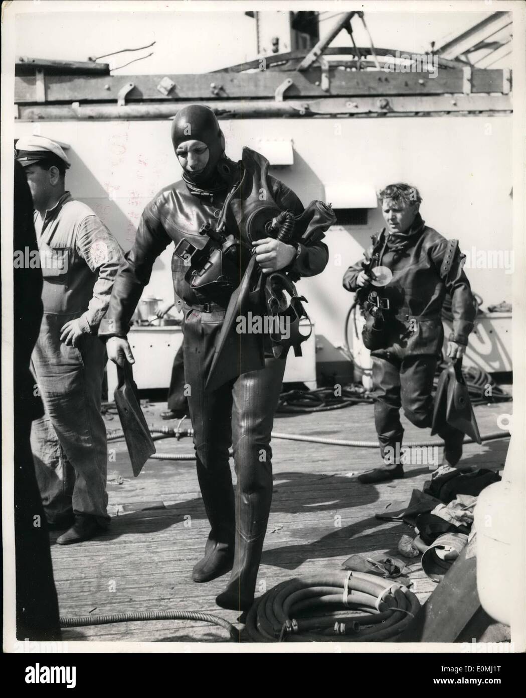 6. Juni 1955 dreizehn sterben wenn uBoot sinkt nach der Explosion im