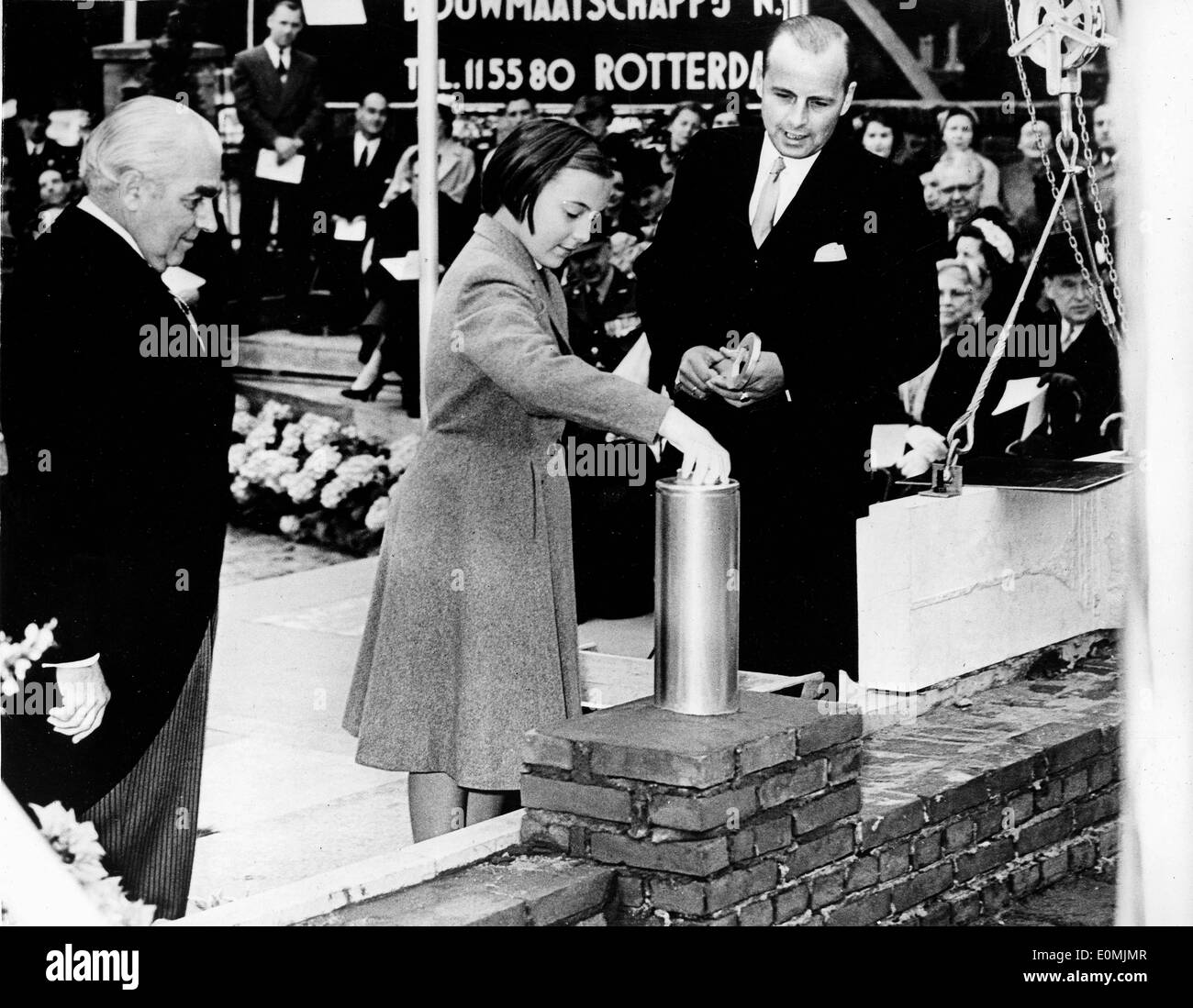 Prinzessin Margriet legt einen Grundstein in der kanadischen Botschaft Stockfoto