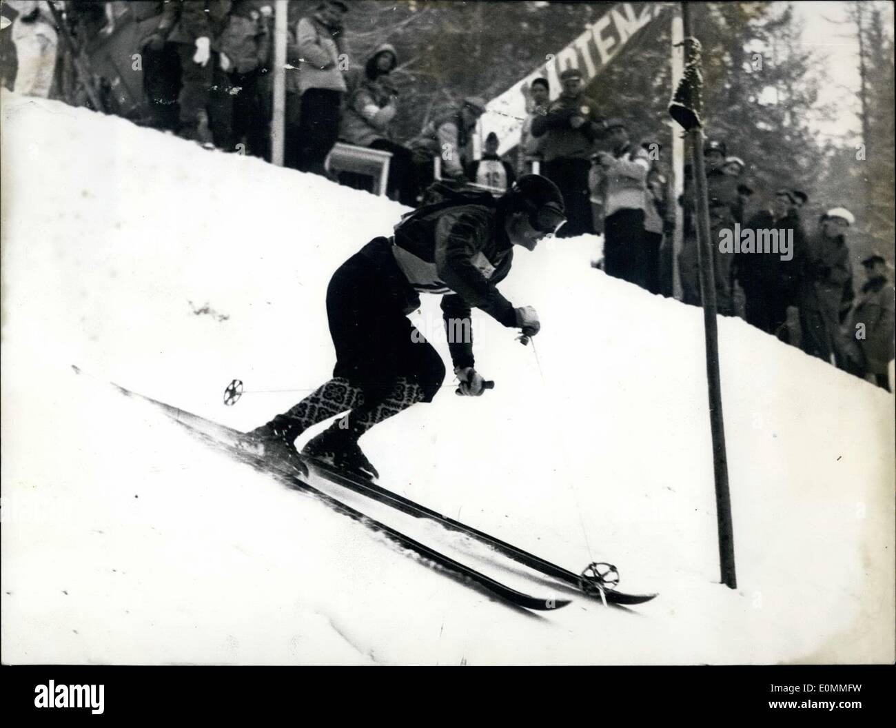 3. März 1956 - VII Olympische Spiele Lawrence (USA) Stockfoto