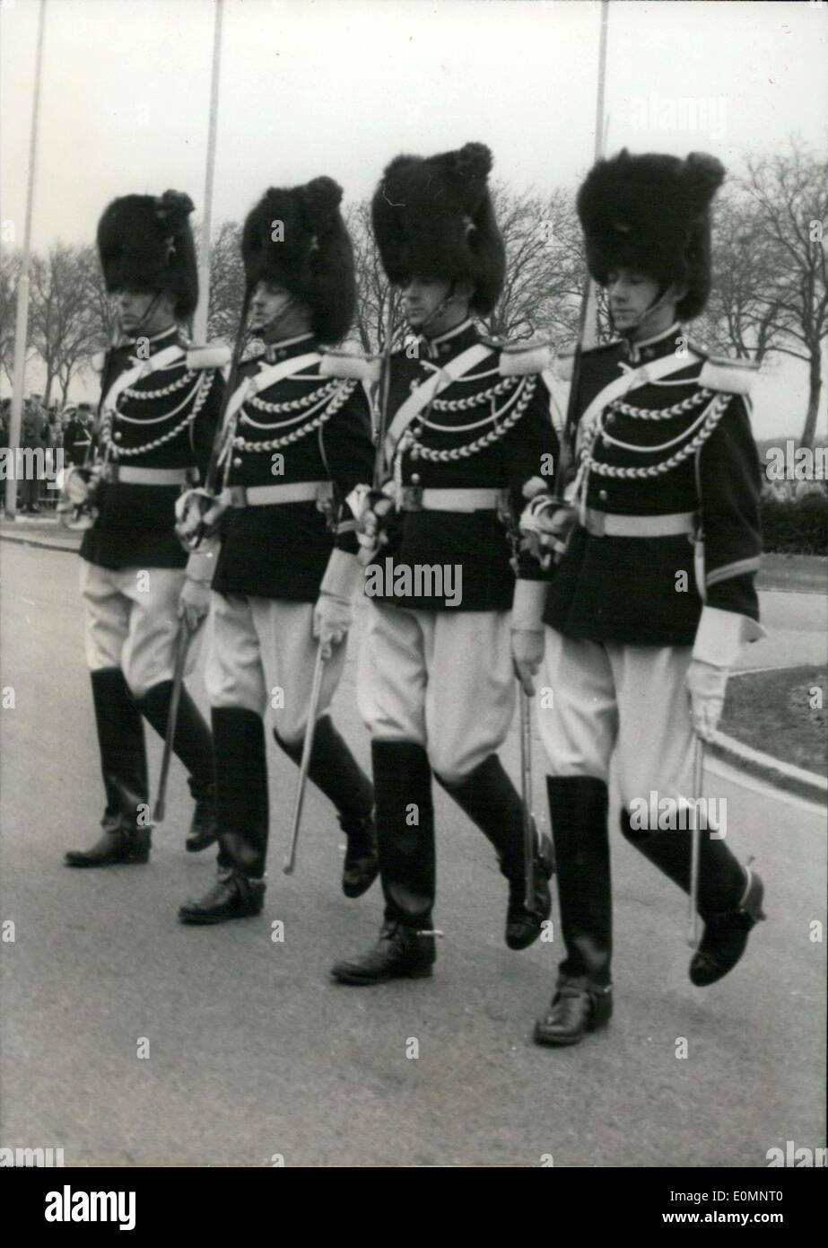 4. April 1956 - Alliierten Mächte Europa Stockfoto