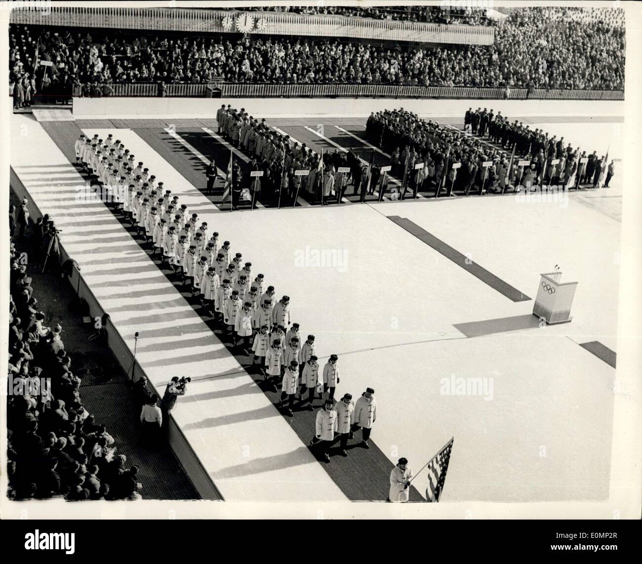 28. Januar 1956 Eröffnung der Olympischen Winterspiele Siebte Winter