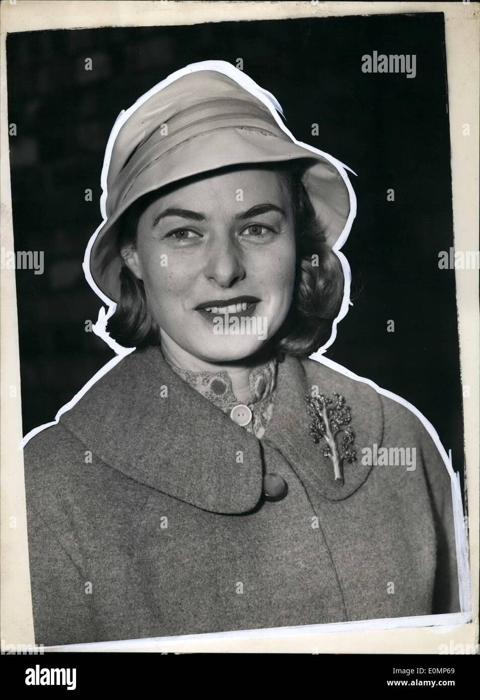 4. April 1956 - Ingrid Bergman in London. Ingrid Bergman in London