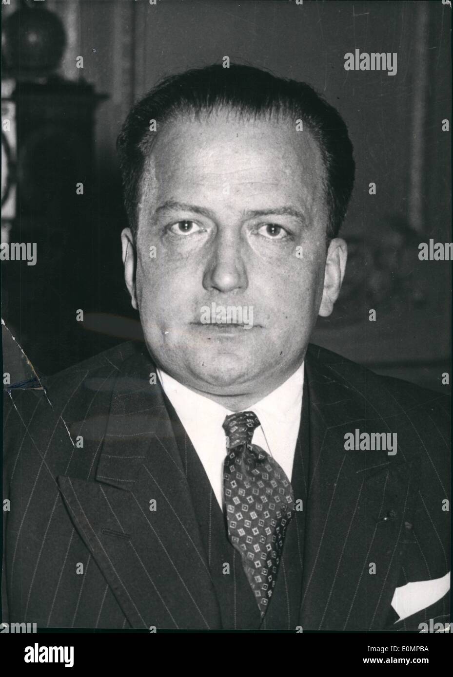 02. Februar 1956 - Lacoste ernennt "Meister in Algerien": fter den Rücktritt von General atroux, dessen Ernennung Stockfoto