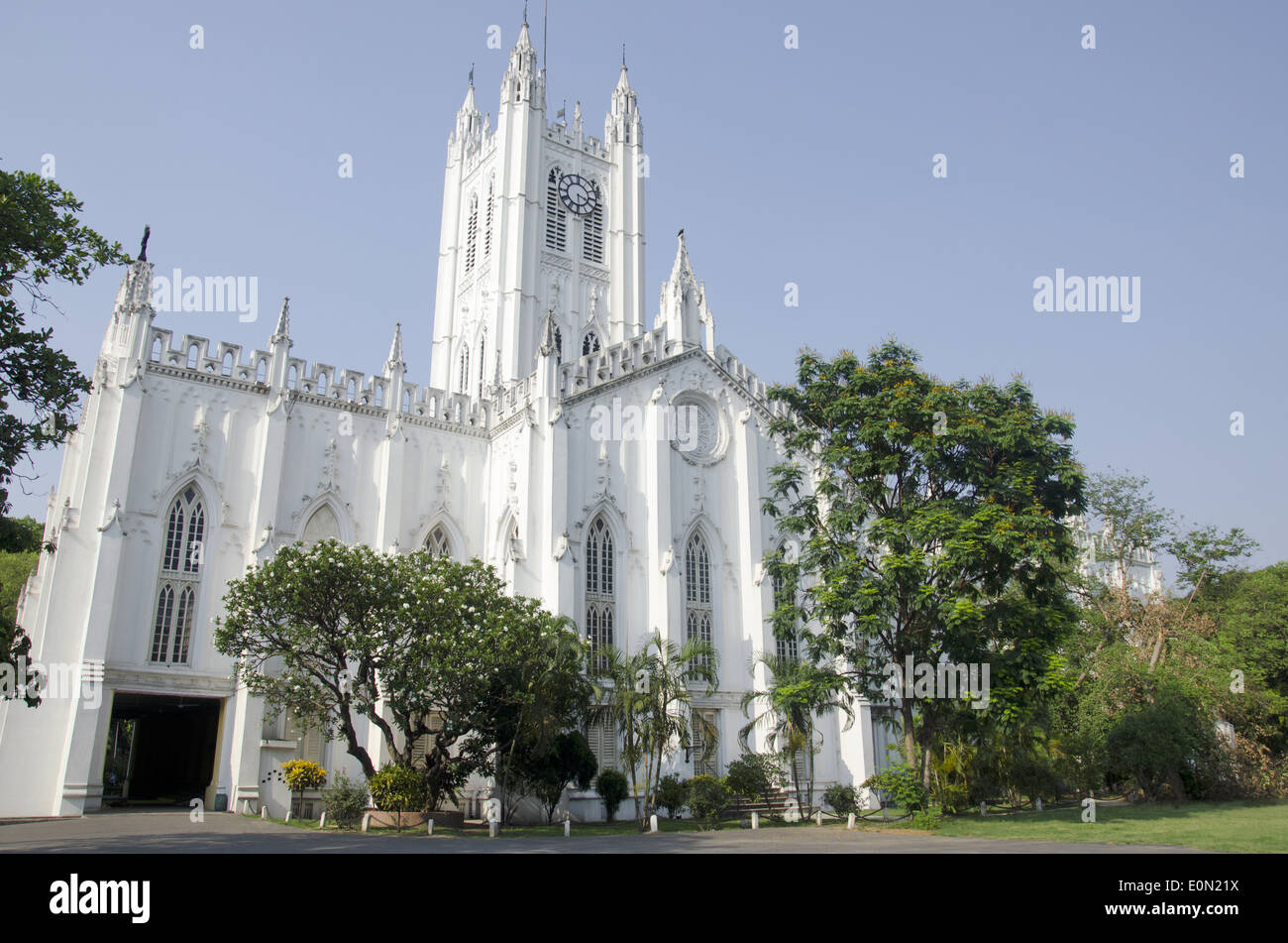 St.-Paul-Kathedrale, Kolkata, Westbengalen, Indien Stockfoto