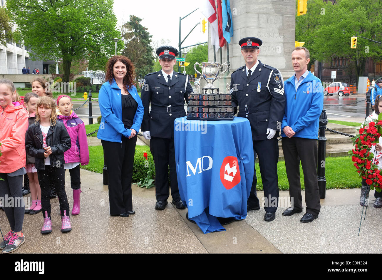 Der Memorial Cup Trophy. Stockfoto