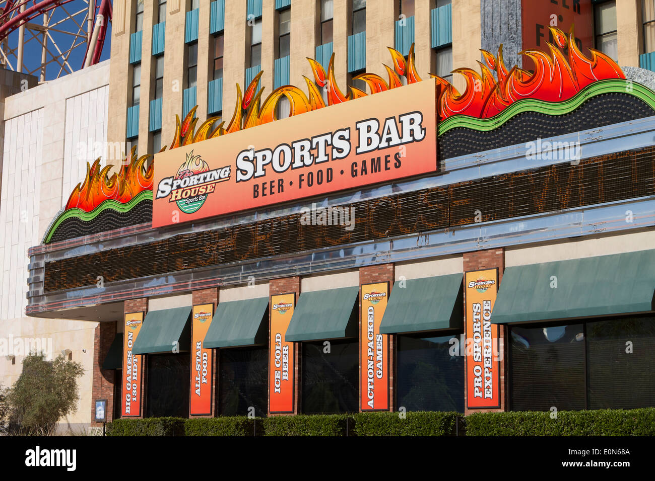 Die Sporthalle Sports Bar in Las Vegas Nevada Stockfoto