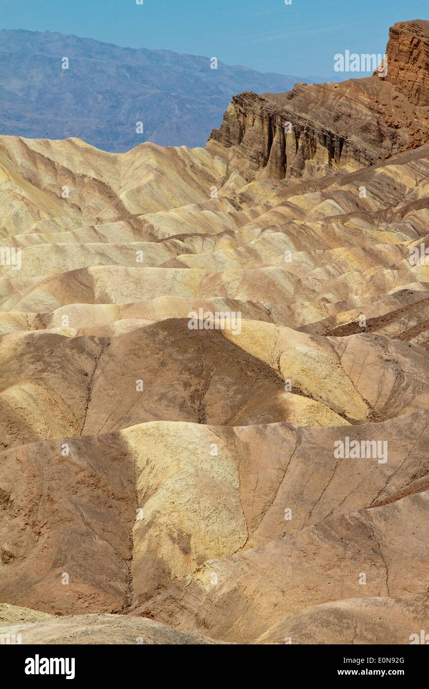 Zabriskie Point Death Valley Nationalpark. benannt nach Christian Brevoort Zabriskie der Pacific Coast Borax Company Stockfoto