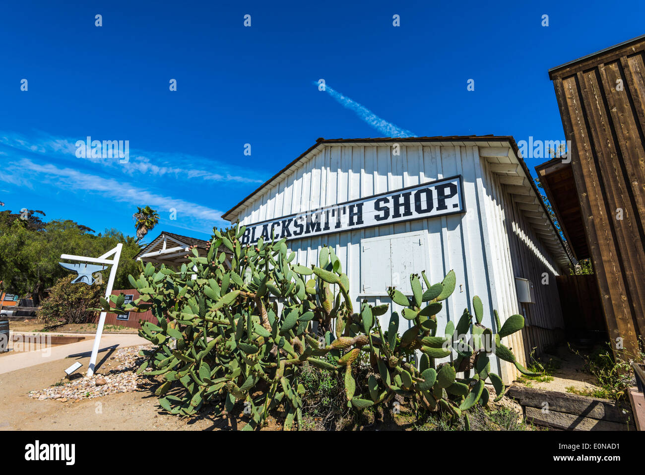 Schmied Ladenbau. Old Town San Diego State Historic Park, San Diego, California, Vereinigte Staaten von Amerika. Stockfoto