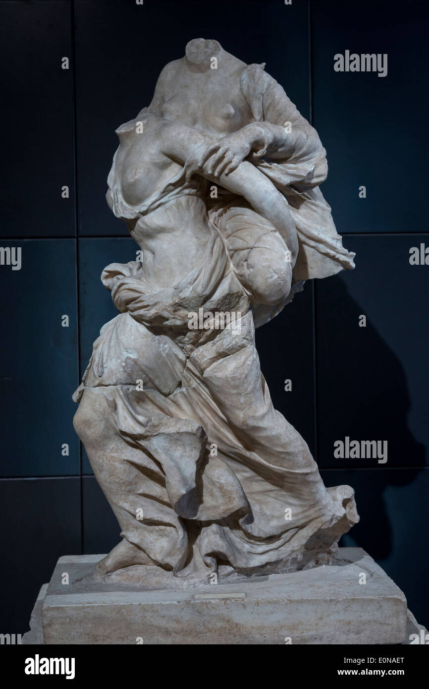 Gruppe von zwei jungen Mädchen spielen, griechische Statue, Kapitolinische Museen, Rom, Italien Stockfoto
