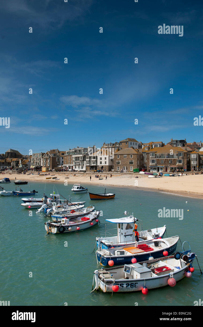Strand St. Ives in Cornwall, England. Stockfoto