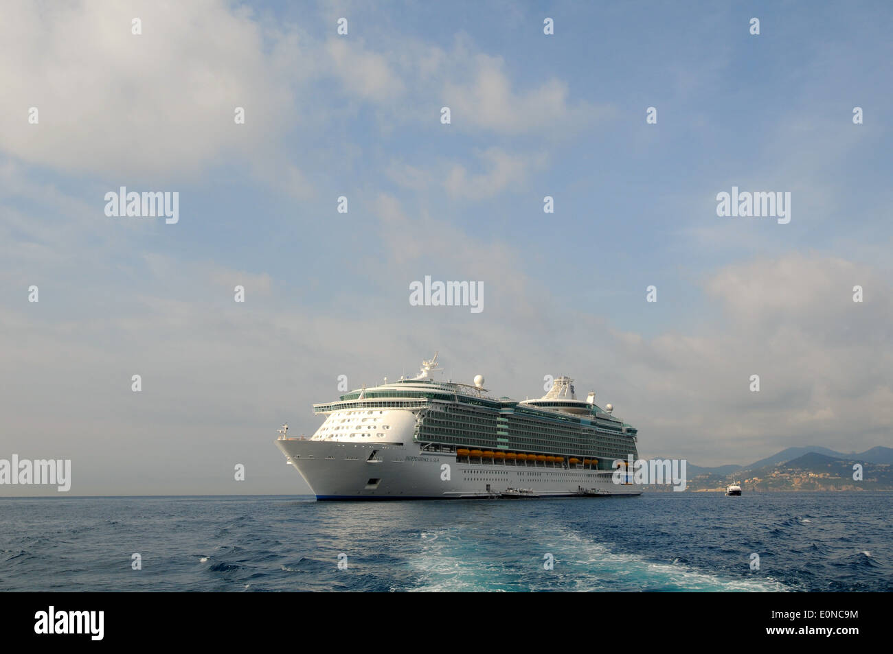 Royal Caribbean Unabhängigkeit der Meere Kreuzfahrtschiff auf hoher See. Stockfoto