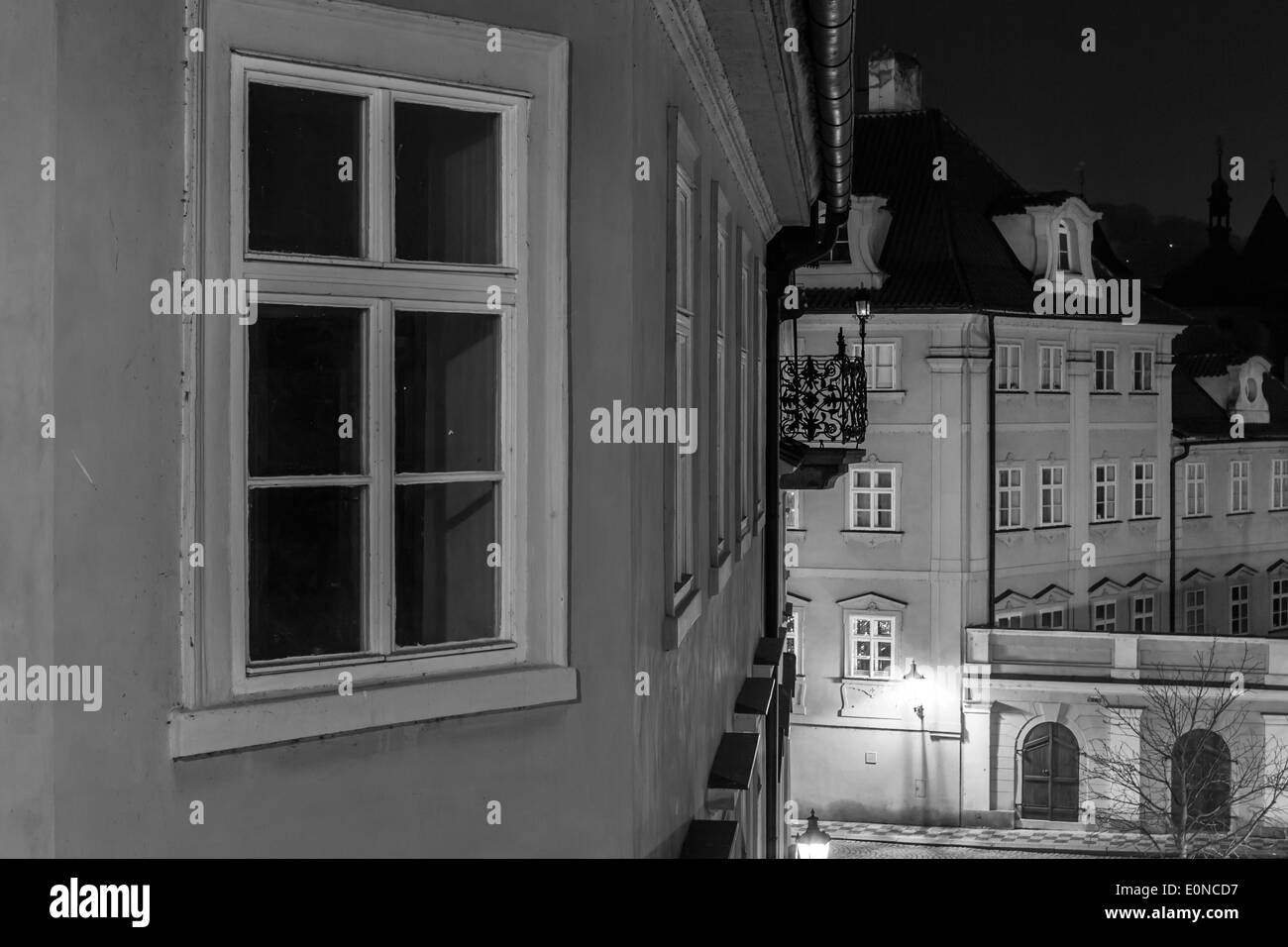 Prag-Nacht Stockfoto
