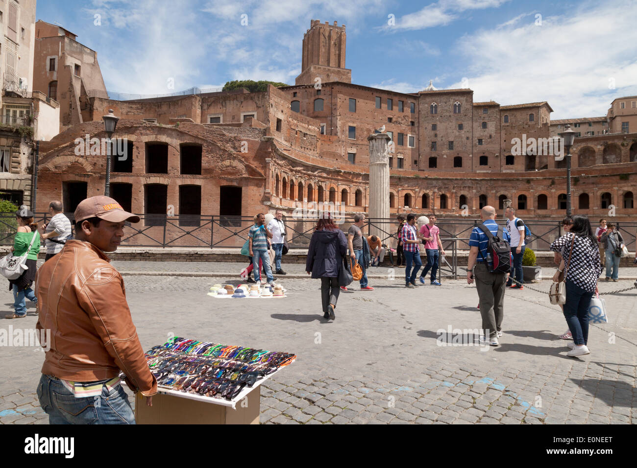 Straßenszene, Stadtzentrum von Rom, das Forum, Rom Italien Europa Stockfoto