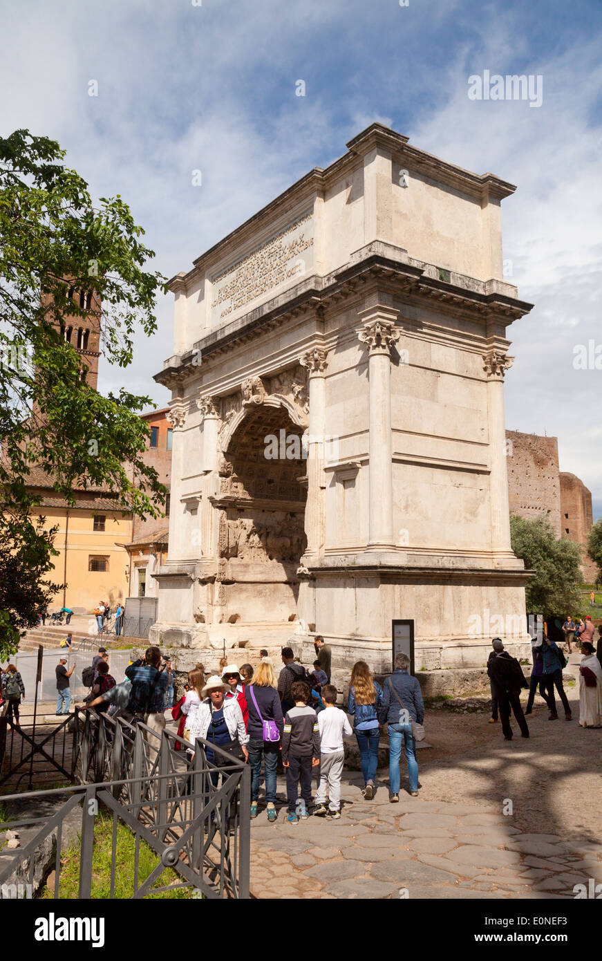 Der Bogen von Titus, Forum Romanum, antiken Rom, Italien-Europa Stockfoto