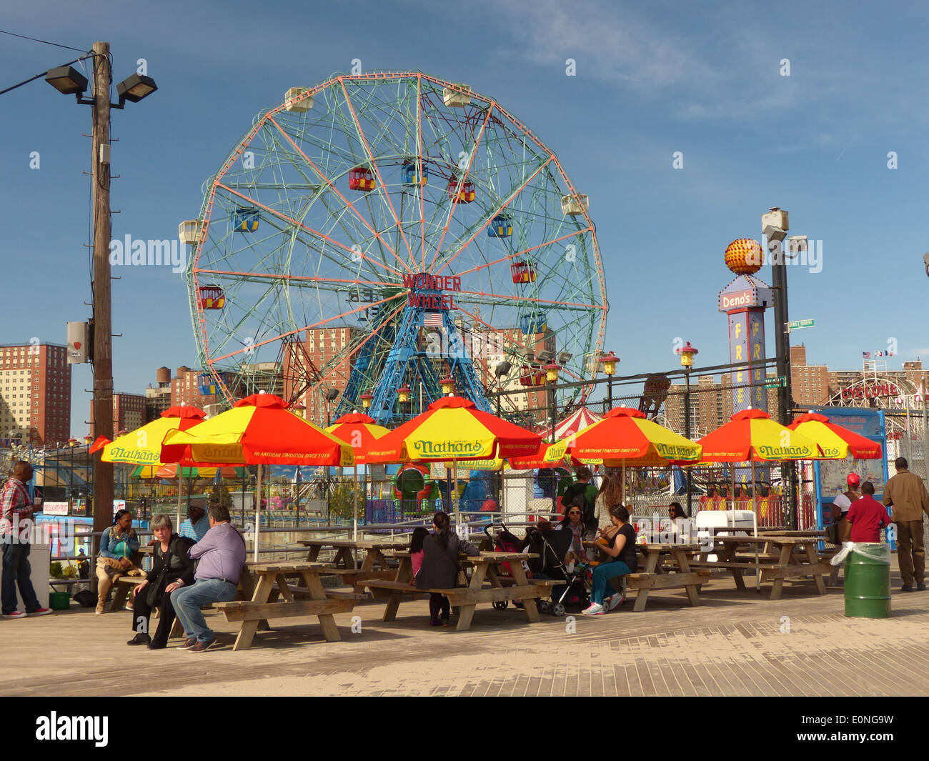 Coney Island, New York außerhalb der Saison Stockfoto