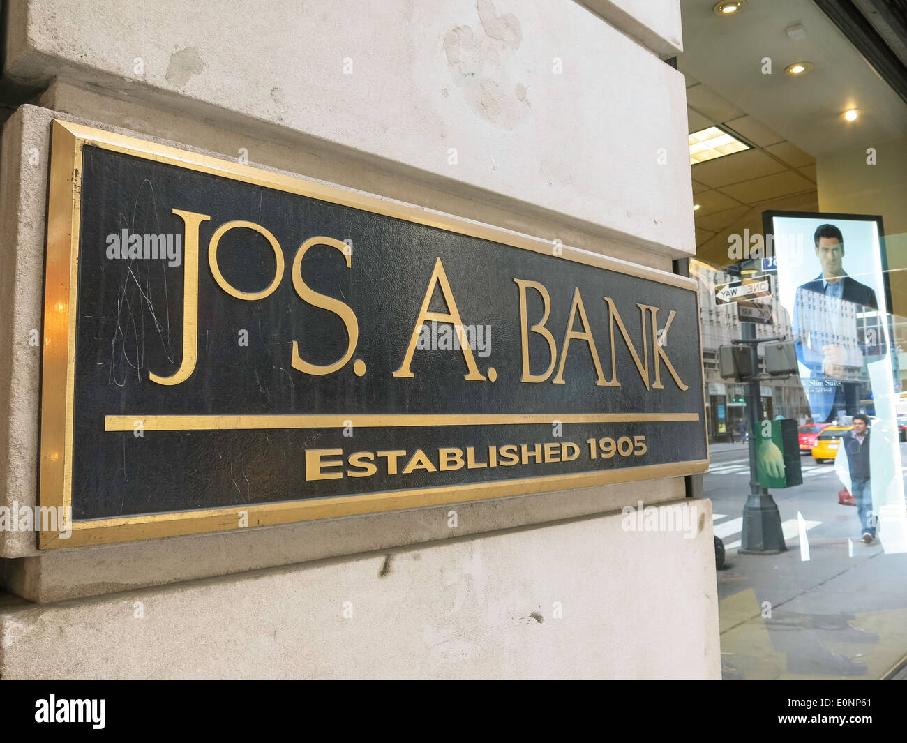 Jos. A. Bank, Herren Kleidung zu speichern, Madison Avenue, New York, USA Stockfoto