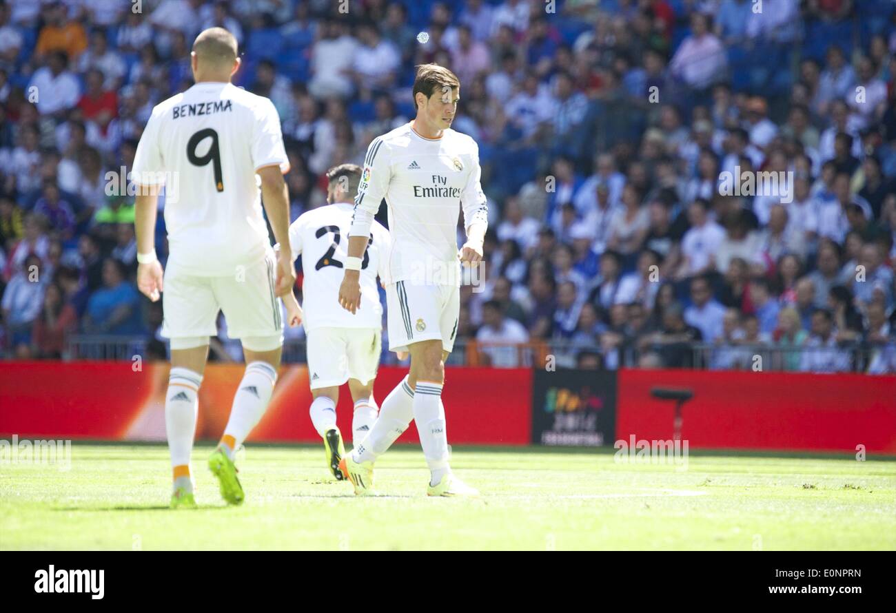 Madrid, Madrid, Spanien. 17. Mai 2014. Gareth Bale in Aktion bei Real Madrid V Espanol, La Liga-Fußball-Spiel im Santiago Bernabeu am 17. Mai 2014 in Madrid, Spanien-Credit: Jack Abuin/ZUMAPRESS.com/Alamy Live News Stockfoto