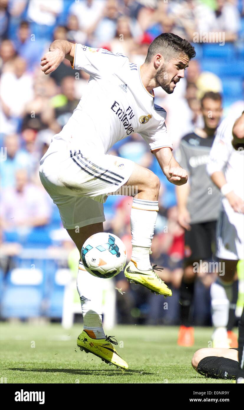 Madrid, Madrid, Spanien. 17. Mai 2014. ISCO in Aktion bei Real Madrid V Espanol, La Liga-Fußball-Spiel im Santiago Bernabeu am 17. Mai 2014 in Madrid, Spanien-Credit: Jack Abuin/ZUMAPRESS.com/Alamy Live News Stockfoto