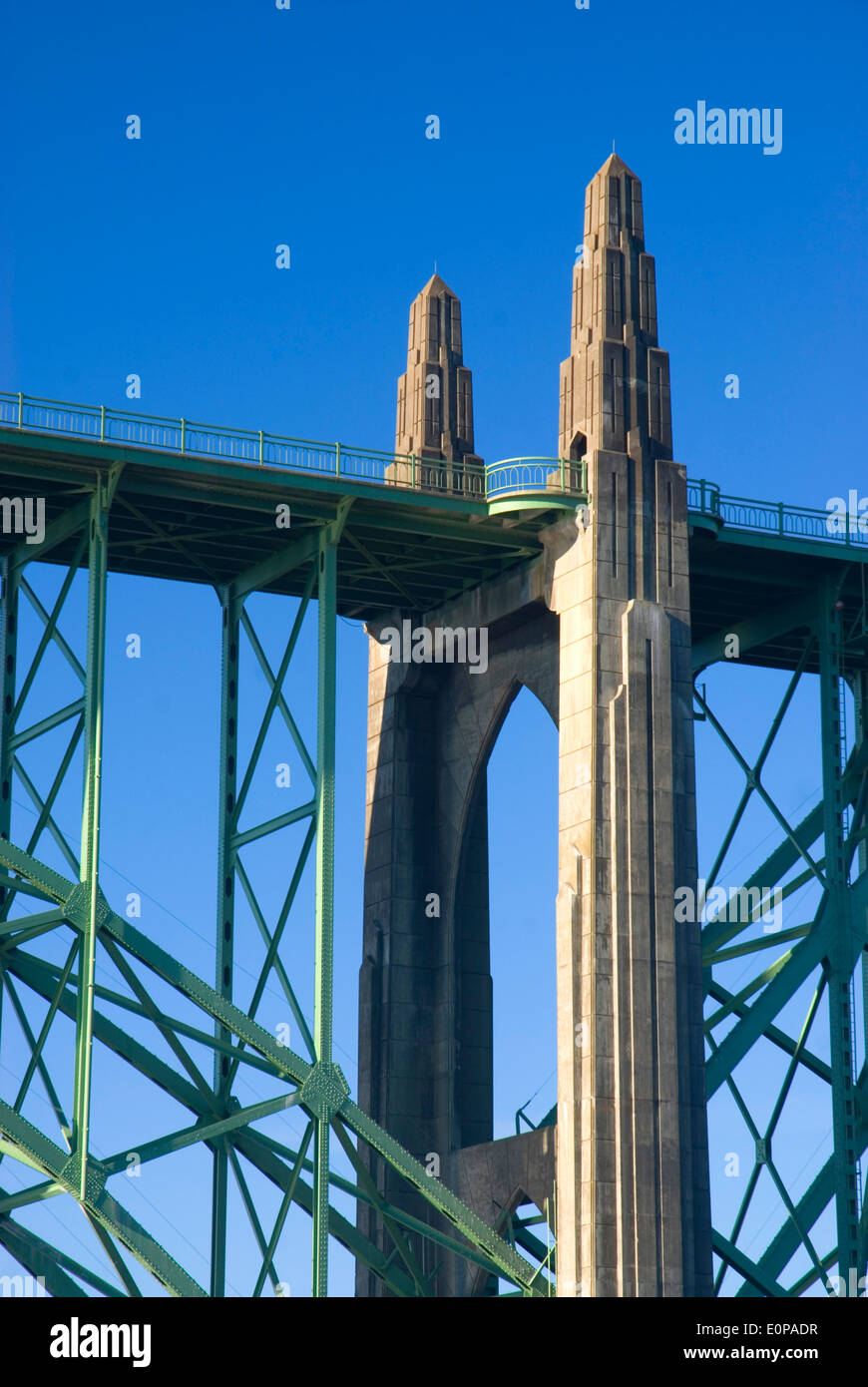 Yaquina Bay Bridge, Newport, Pazifikküste Scenic Byway, Oregon Stockfoto