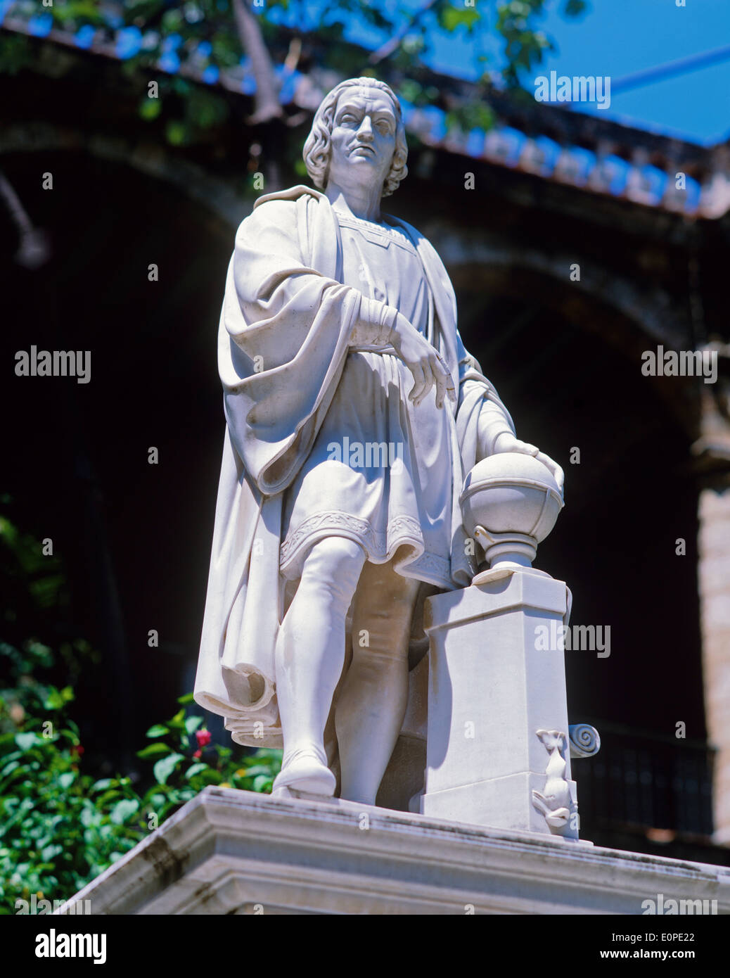 Kuba, Havanna, Statue Christopher Columbus Stockfoto