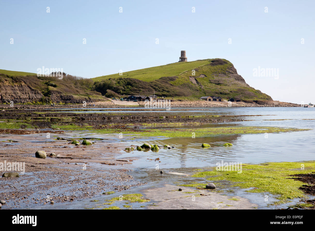 Kimmeridge Bay und Clavell Tower, Dorset, England Stockfoto