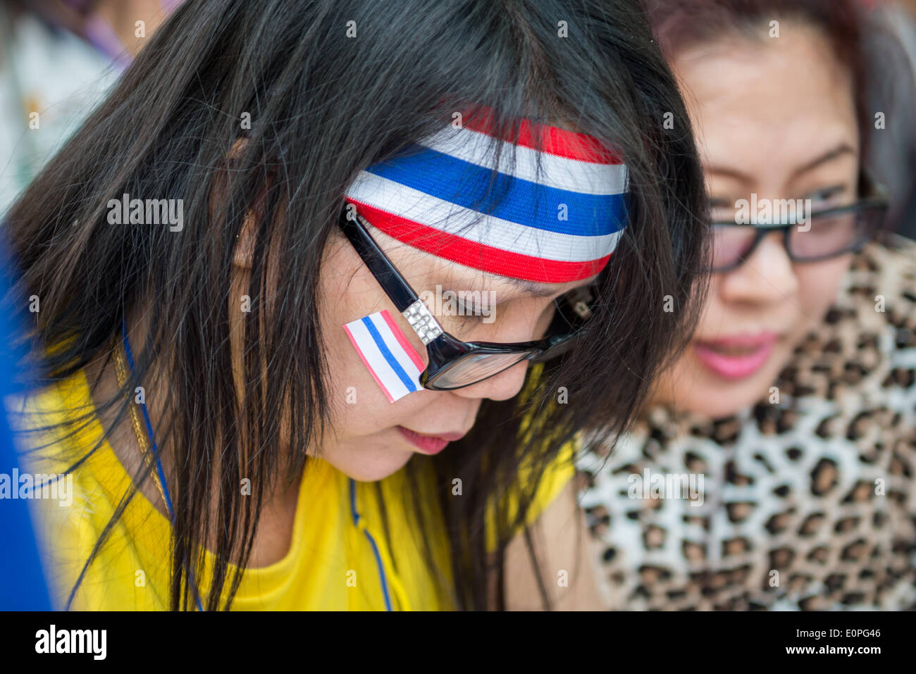 London, UK. 18. Mai 2014. Thai Anti-Regierungs-Proteste in London Credit: Guy Corbishley/Alamy Live News Stockfoto