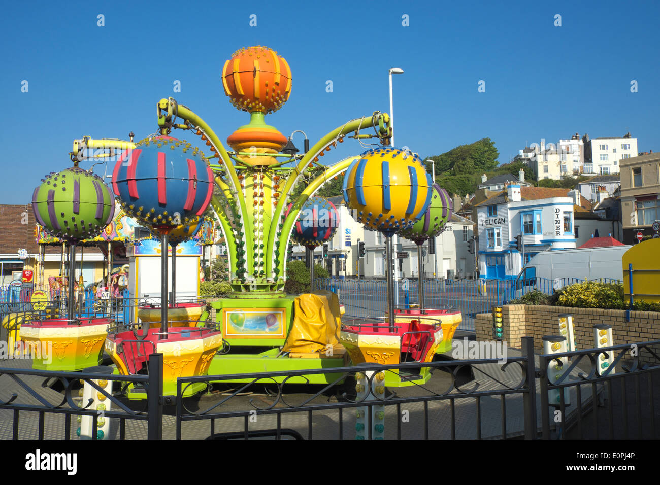 Kirmes auf Hastings Küste East Sussex England UK Stockfoto